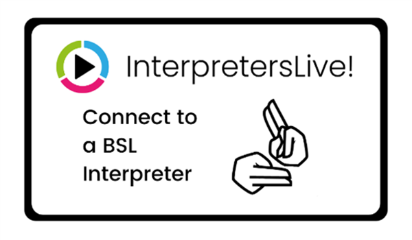 InterpretersLive! Connect to a BSL Interpreter